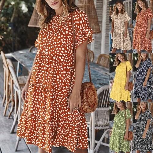 Cwzz Summer Polka Dot Dresses