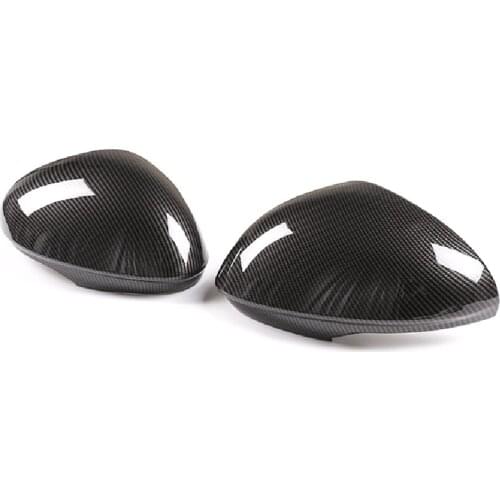 Car Rearview Mirror Decoration Cover Trim Accessories for Alfa Romeo Giulia 2017 2018 ABS Carbon Fiber