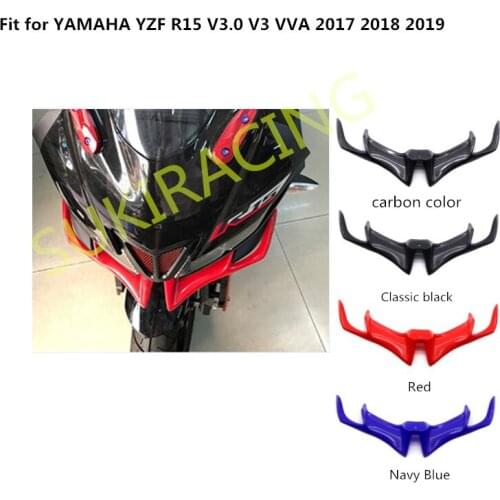 For YAMAHA YZF R15 V3.0 V3 VVA 2017 2018 2019 Motorcycle Aerodynamic Winglets Windshield Fairing Wing MotoGP Style