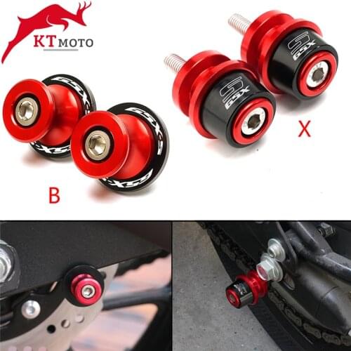 For Suzuki GSXS750 GSXS1000 F-ABS GSXS 750 1000 125 150 Motorcycle Accessories CNC M8 Swingarm Spools Slider Stand Screw