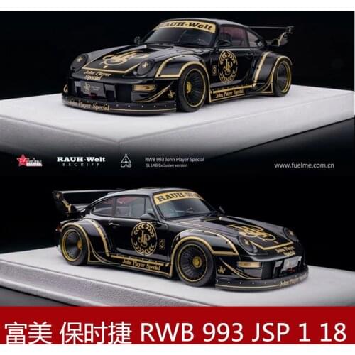 Fuelme 1:18 PorscheRWB 993 Wide Body 911JPS Limited Edition Resin Metal Die Casting Model Racing Static Toys