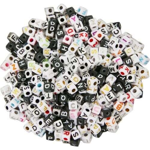 Set of 1200 5mm Sorted Acrylic A-Z Alphabet Letters Beads Set DIY Handmade