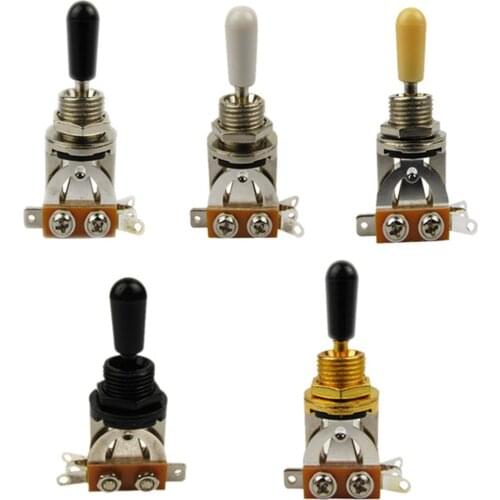 3 Way Toggle Switch kit for Gibson Epiphone Les Paul / LP Electric Guitar Chrome/Black/Gold Guitar Selector Pickup Toggle Switch