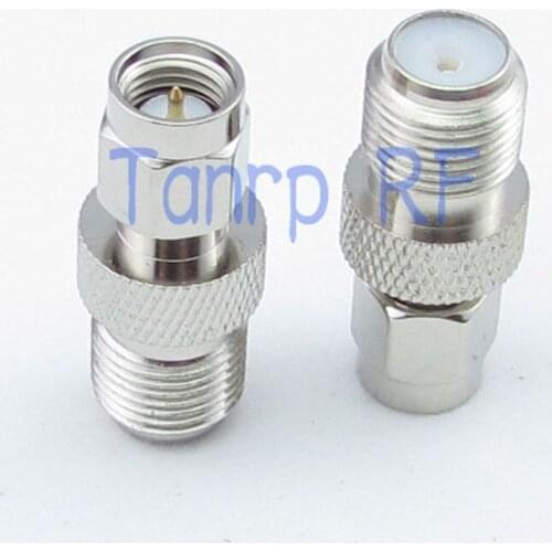 Wholesale SMA male plug to F female jack Straight RF connector Adapter for Antenna Router