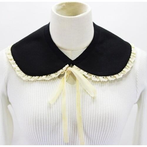 Autumn Winter Fake Collars for Women Doll Lapel Detachable Collar Sweater Blouse Tops Neck Shawl Wrap Faux False Collars