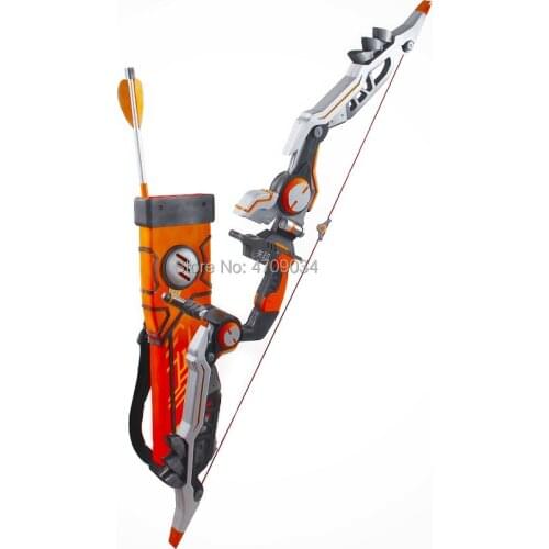 Overwatch Hanzo Skin Cyberninja Weapon Cosplay Replica Bow Arrow Carrier