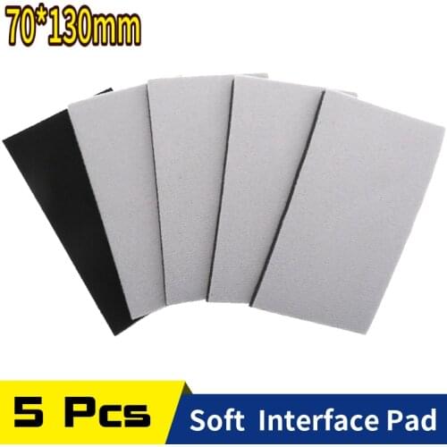 70x130mm Sponge Interface Pad Sander Backing Pad Polishing Pad Hook and Loop For Sanding Pad