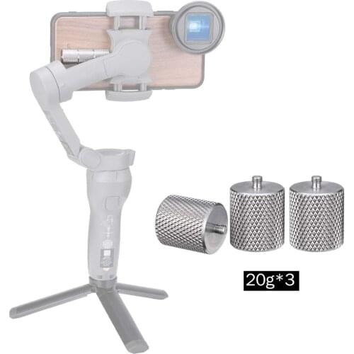 ULANZI PT-10 Counterweight for DJI OSMO Mobile 3 OM 4 3pcs 20g Weights for iPhone 12 Pro Max Balance Smartphone Videography