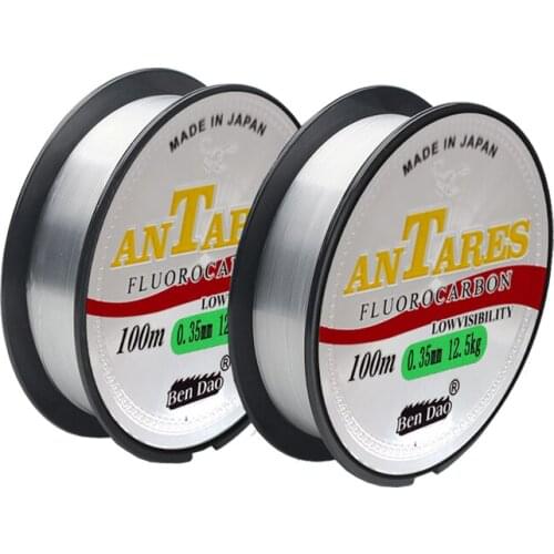 100m Fluorocarbon Coated Fishing Line Super Strong Monofilament Nylon Fishing Wire Japan Material for Carp Fishing Accessories