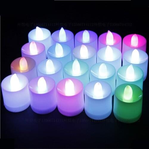 LED electronic candle wholesale night market hot selling stalls hot supply light flashing birthday colorful toy light concert