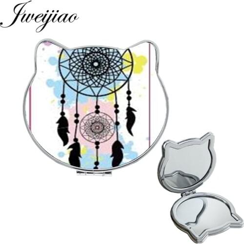 Youhaken Hand drawn art Dreamcatcher New Womens Fashion Tools Mirrors Brand Decoration leather makeup mirrors DH60