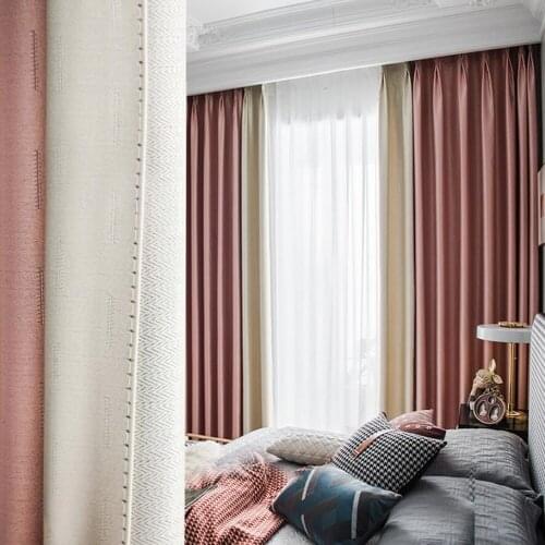 Blackout Curtains for Bedroom High Shading Light Luxury Curtain Ready Made Finished Drapes Blinds Home Decoration LCL02