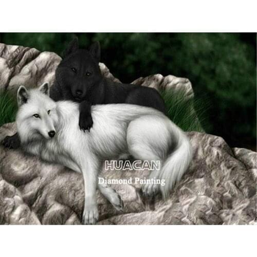 Animal Wolf DIY Embroidery Cross Stitch 11CT Kits Craft Needlework Set Printed Canvas Cotton Thread Home Decoration Hot Room