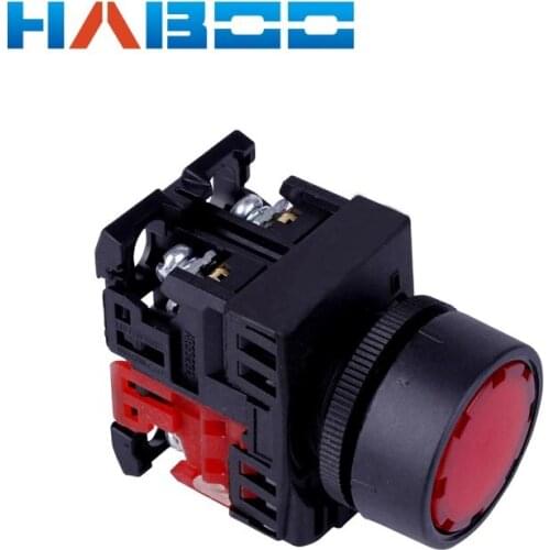 22mm FUJI Similar Momentary Push Reset Illuminated Led Lighting On-off Button Switch Self-locking