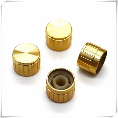 5 Pieces Aluminum Flower Shaft Knob Diameter 17mm Height 13mm Potentiometer Encoder Knob Gear Shaped Inner Hole 6mm