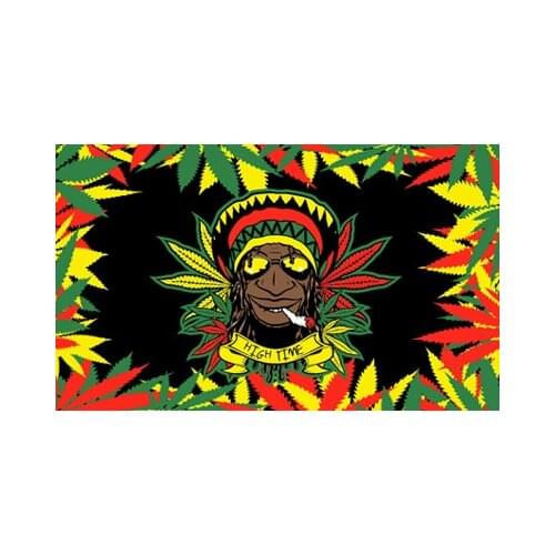 90x150 cm high time 420 somewhere Indian smoke weed Flag