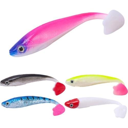 95mm 5g Soft Rubber Bait Fishing Lure Wobbler Sinking Simulation Fish Soft Carp Fishing Bait Artificial Silicone Swimbait