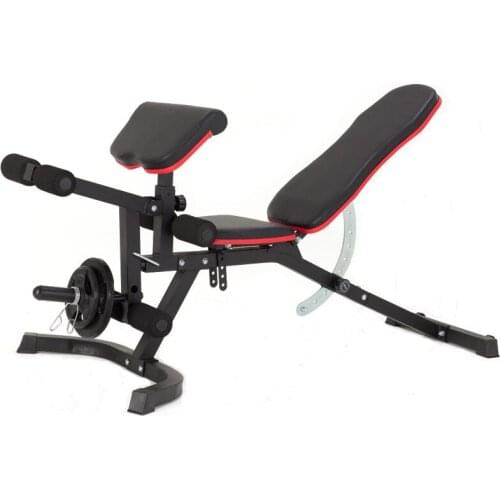 More refined five-in-one adjustable weightlifting bed-foldable multifunctional bench press dumbbell bench