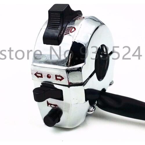 Dual Sport Left Switch Light Turn Signal Horn For Honda Kawasaki Suzuki Yamaha KTN Cruiser Chopper Bobber Touring