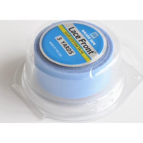 3/4inch*3yards Blue Strong Wig Lace Front Support Double-Sided Adhesives Tape For Lace Wig/Hair Tape Extension/Toupee