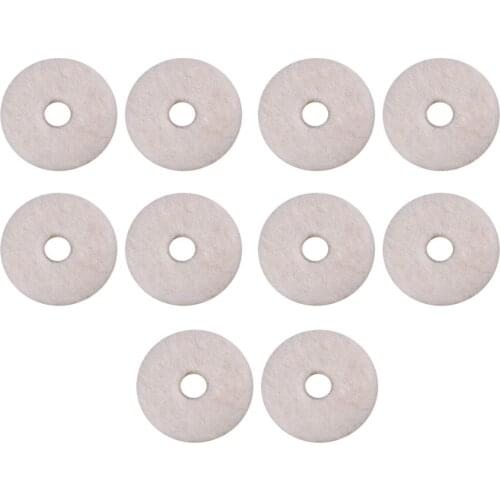 10Pcs Felt Washers For Guitar Strap Buttons Strap Pins Black/White Colors For Optional Guitar Parts & Accessories