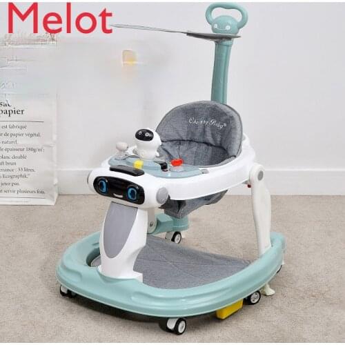 Baby Walker Multi-Functional Anti-Flip Baby Can Sit Children Walking Hand Push