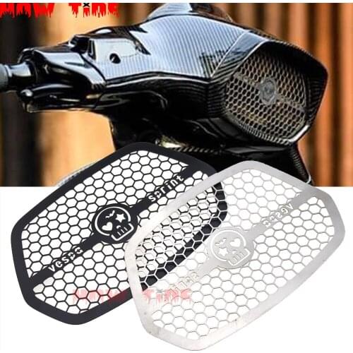 Motorcycle Headlight Cover Head Lamp Protector Aluminum Net Accessories for Piaggio Vespa Sprint 150 2017 2018 2019 2020