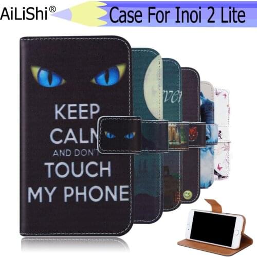 AiLiShi Factory Direct! For Inoi 2 Lite Case Exclusive Phone 2 Lite Inoi PU Painted Leather Case Flip Credit Card Holder Wallet