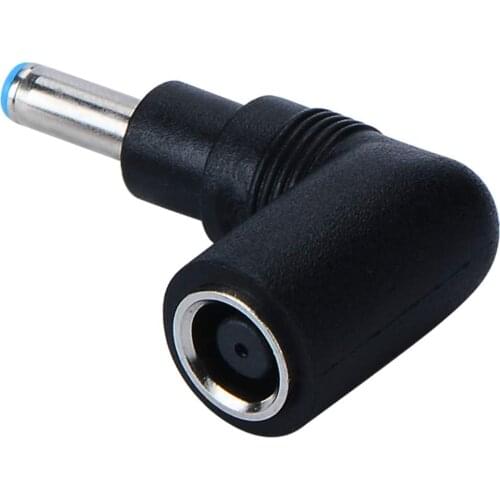 7.4x5.0mm to 4.5x3.0mm Right Angle 90-Degree Power Adapter Connector Converter K0Q39AA for Hp Pavilion Envy Elitebook Probook