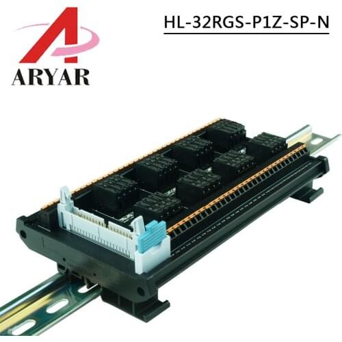 HL-32RGS-P1Z-SP -N relay board 12V, 24V relay module 32 channel terminal block F connector 1NO contact