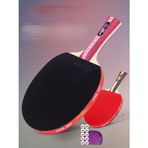 TT Table Tennis Rackets Single Shot Four-Star Professional Grade Shakehand Grip Pen-Hold Grip Samsung Hurricane 3 Double Shot