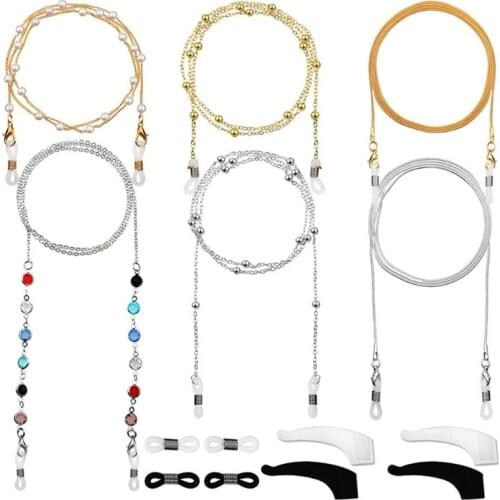 Eyeglass Straps Adjustable Eyewear Retainers Non-slip Chains Lanyard Sport Sunglass Holder Strap Gift Glasses for Women