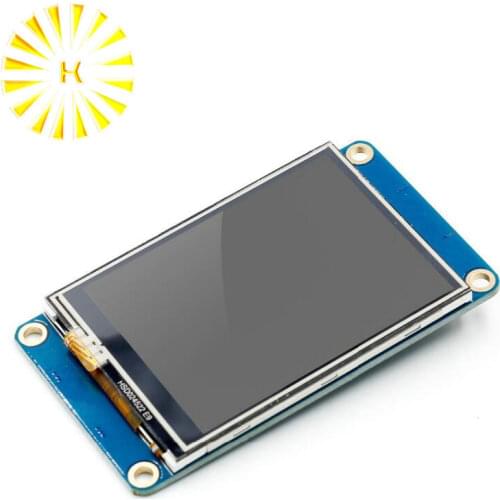 English Nextion 2.4" TFT 320 x 240 Resistive Touch Screen USART UART HMI Serial LCD Module Display For Arduino Raspberry Pi 2 A