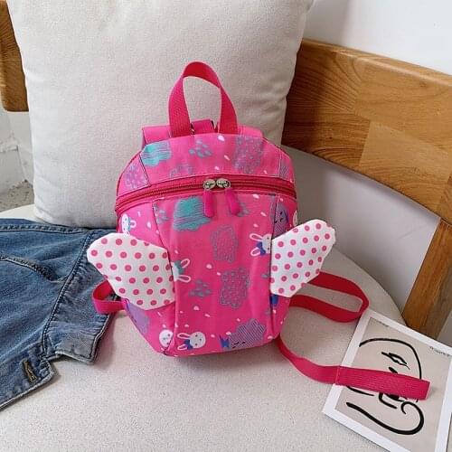 Baby Anti-lost Backpack with Leash Cute Little Angel Wings Backpack Super Durable Strong and Comfortable Childrens School Bag