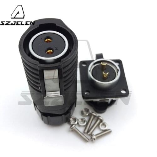 XHP20 series, 2-pin waterproof connector Plug & socket, panel mount connector, electrical connector