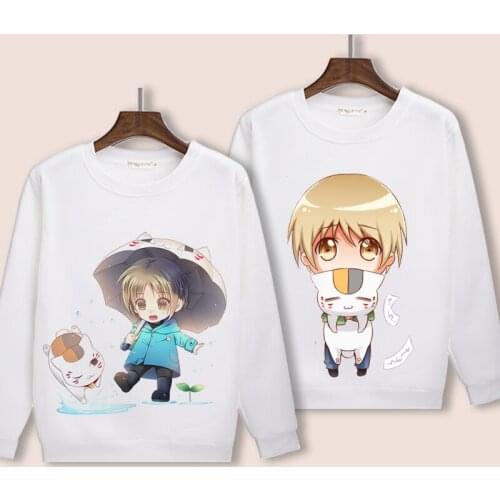 High-Q Unisex Anime Cosplay Natsume Yuujinchou O Neck Hoodie Natsume Takashi Madara natsume reiko Pullover Sweatshirts Hoodie