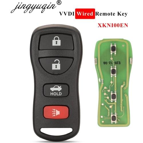 Jingyuqin XKNI00EN Xhorse Universal Remote Separate Car Key Fob 4 Buttons for Nissan Design Fit VVDI Key Tool/VVDI2