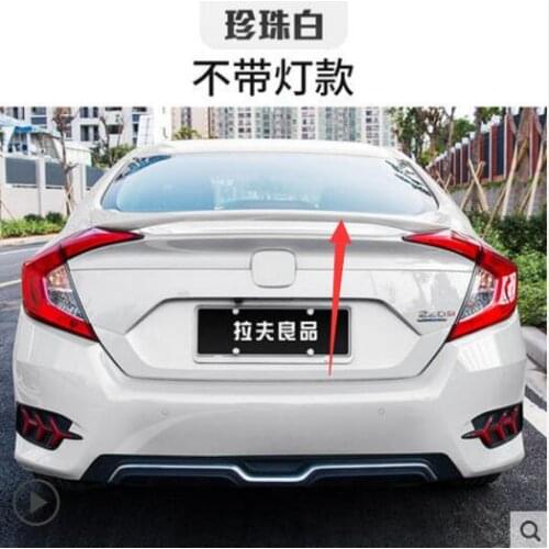 High quality ABS MC style spoiler for Honda Civic 10th Sedan 2016 2017 1pcs