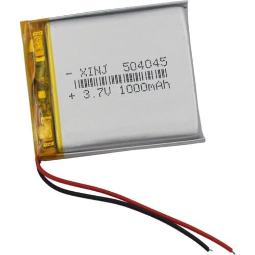 XINJ 3.7V 1000mAh Polymer Rechargeable Li Lithium Battery cell For PAD E-Book Driving Recorder DIY Tablet PC 504045