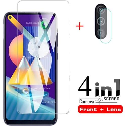 4-in-1 Tempered glass for Samsung M11 Glass Screen Protector lens film on Samsung Galaxy SM-M115F/DSN M115F M11 m 11 glass