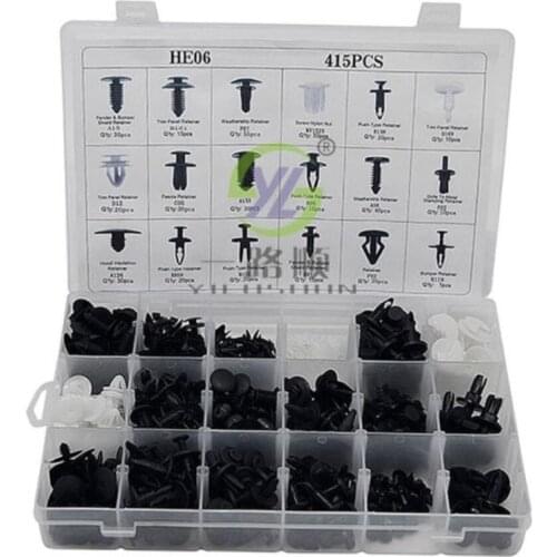 415Pcs/set Car Auto Push Pin Rivet Trim For ford focus 2 3 Hyundai solaris i35 i25 Mazda 2 3 6 CX-5 Car Accessories HE06