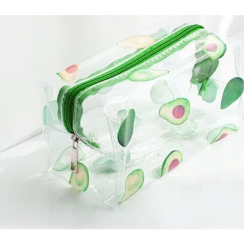 Waterproof Transparent PVC Bag Home Organizer Pencil Bag Stationery Gift Women Cosmetic Beauty Storage Travel Makeup Bath Bags