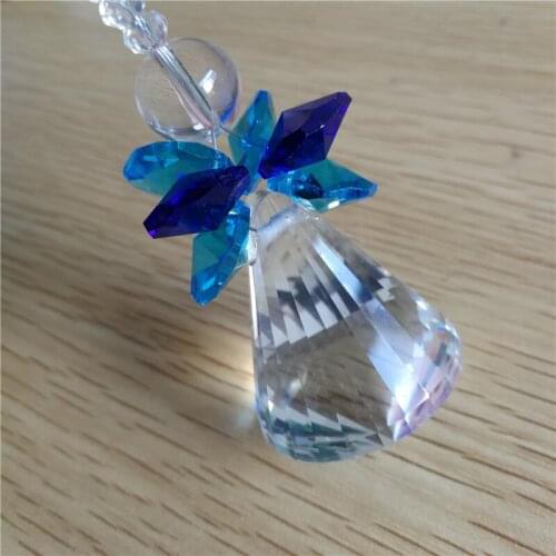 Lovely 10pcs/lot Lighting Prisms Diamond Ball Pendants Crystal Hanging Crystal Suncatchers For Window Suncatcher Lustre Crystals