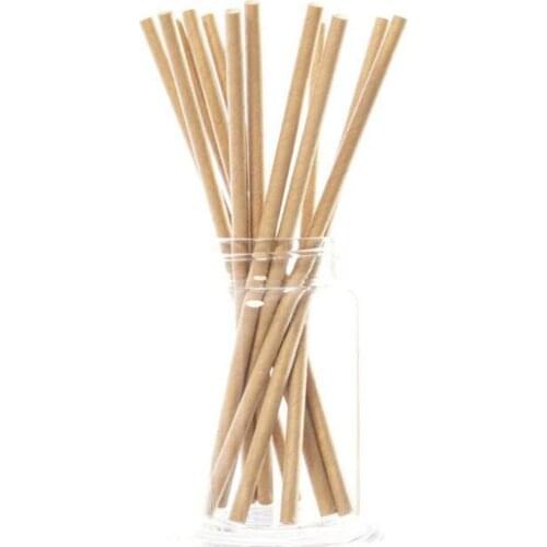 1000pcs Vintage Kraft Paper Straws Wedding Beverage Straws Birthday Party Decoration Event Party Supplies One Time Eco Friendly