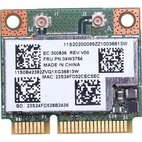 BCM943228HMB Dual Band WIFI Wireless Bluetooth 4.0 MINI PCI-E Card for IBM Lenovo E430 E431