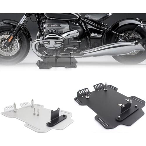 Black Silver Motorcycle Skid Plate Engine Guard Chassis Protection Cover Accessories Fits For BMW R18 2020-2021
