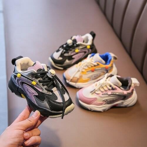 Children sports shoes Korean casual shoes for boys and girls in autumn, student running shoes