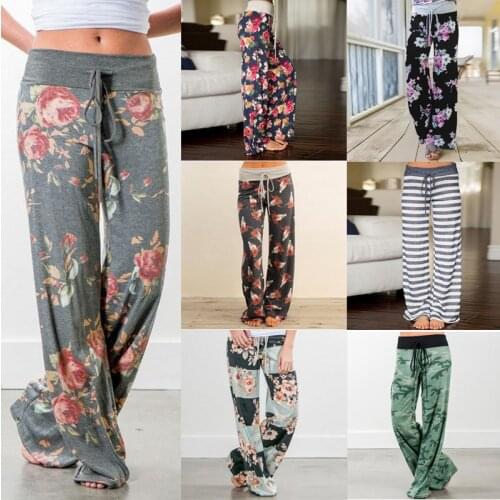 Women Palazzo Large Plus Size Baggy Joggers Pants Female Sports Camo Pants Causal Trousers Wide Leg Pant High Waist Sweatpants