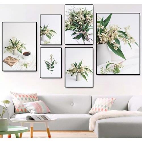 Eucalyptus Greenery Plant Canvas Poster Leafs Botanical Art Print Minimalist Painting Nordic Picture Modern Living Room Decor