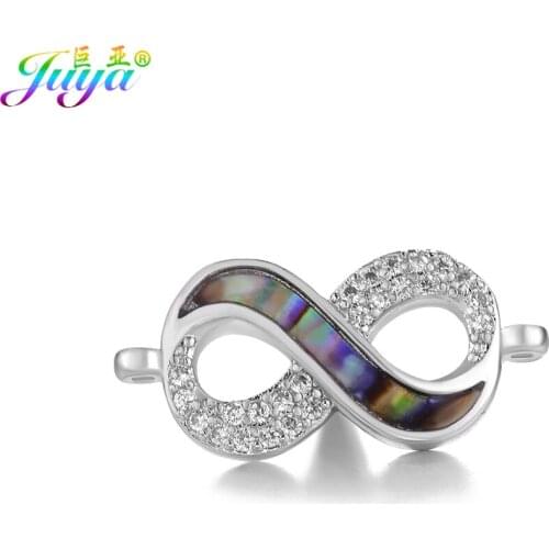 DIY Jewelry Findings Supplies Gold/Rose Gold Infinity Charm Connectors Accessories For Women Men Handmade Jewelry Making